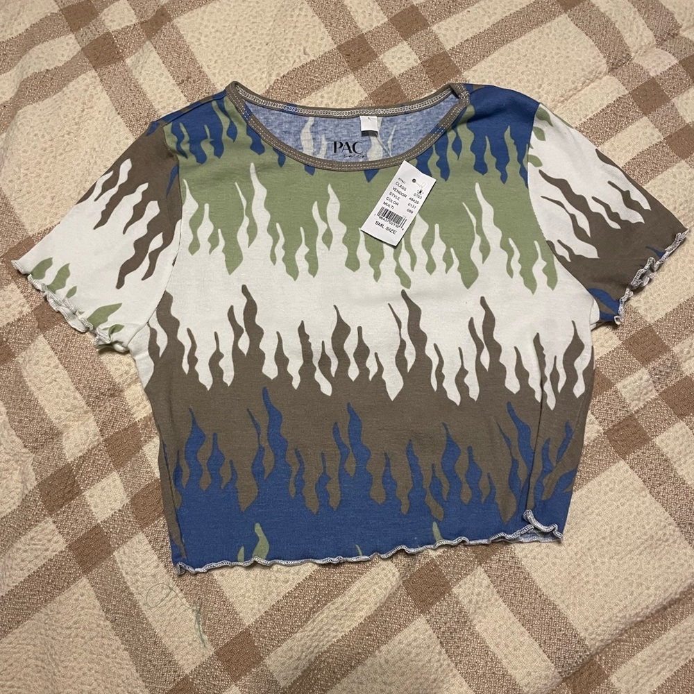 NWT PacSun flame shirt